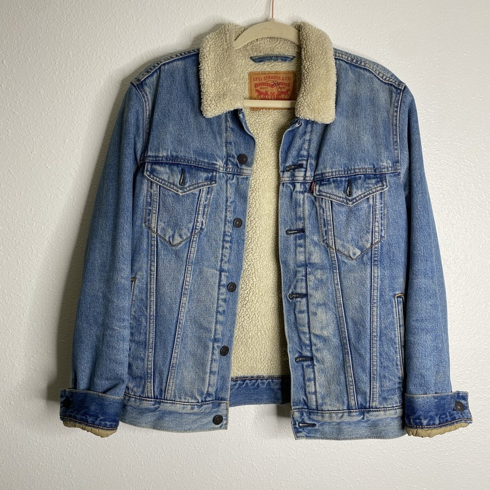 Levi's Sherpa Trucker Jacket Men's Size S